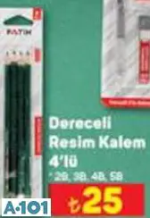 FATİH DERECELİ RESİM KALEMİ 4'LÜ FATİH DERECELİ RESİM KALEMİ 4'LÜ